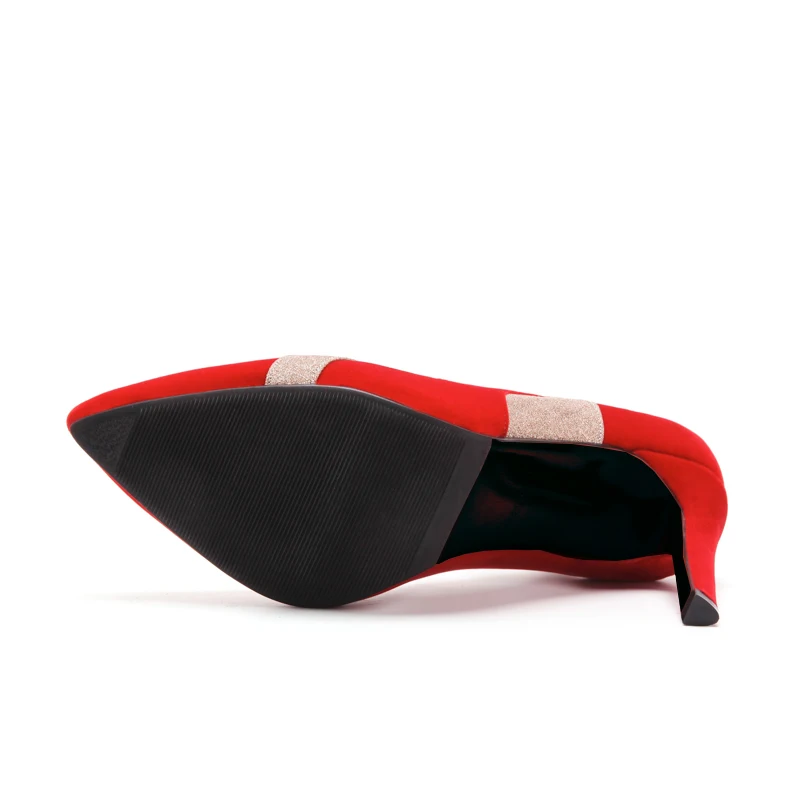 Женские свадебные туфли Alionashoo на высоком каблуке из искусственной кожи тонком