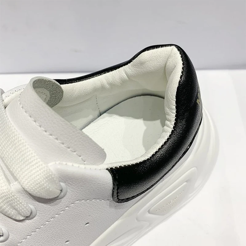

New White Women Sneakers Fashion Thick Bottom Womens Platform Sneakers Casual Shoes Zapatos De Mujer Chunky Sneakers