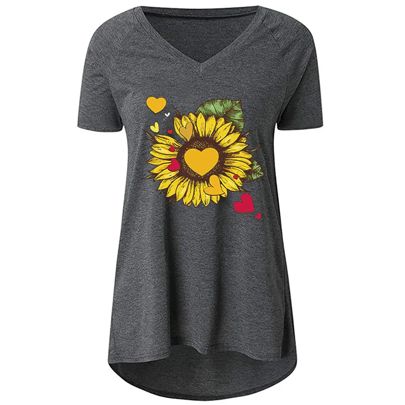 

Tops Black Gray Summer T Shirt Women Casual Womens Tee Shirts Harajuku Plus Size Tops Short Sleeve T-shirt Ladies Women Clothing