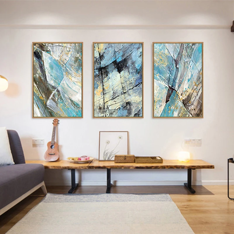 Абстрактная декоративная картина в стиле граффити для гостиной Современная