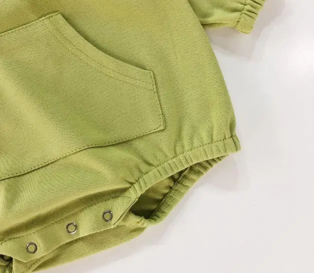 Детский осенний комбинезон с капюшоном и длинными рукавами Модный рисунком