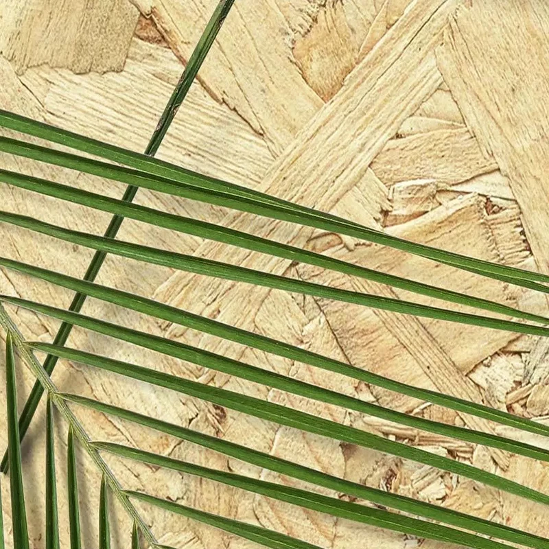 Фотообои 3D стерео с зелеными листьями на заказ фрески для гостиной телевизора