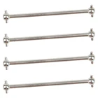 4 шт., стальной, металлический, 61 мм, 63 мм, 70 мм, 77 мм, 84 мм, 87 мм, 89,5 мм, 100 мм