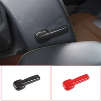 for ford ranger wildtrak 2015 2022 abs car main driving seat backrest adjustment lever decorative frame sticker car accessories