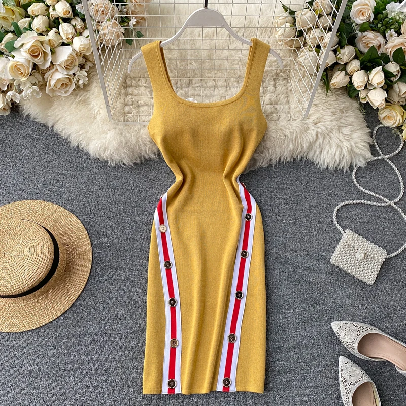 SINGRAIN 2020 женское корейское однотонное платье в стиле пэчворк летнее с квадратным