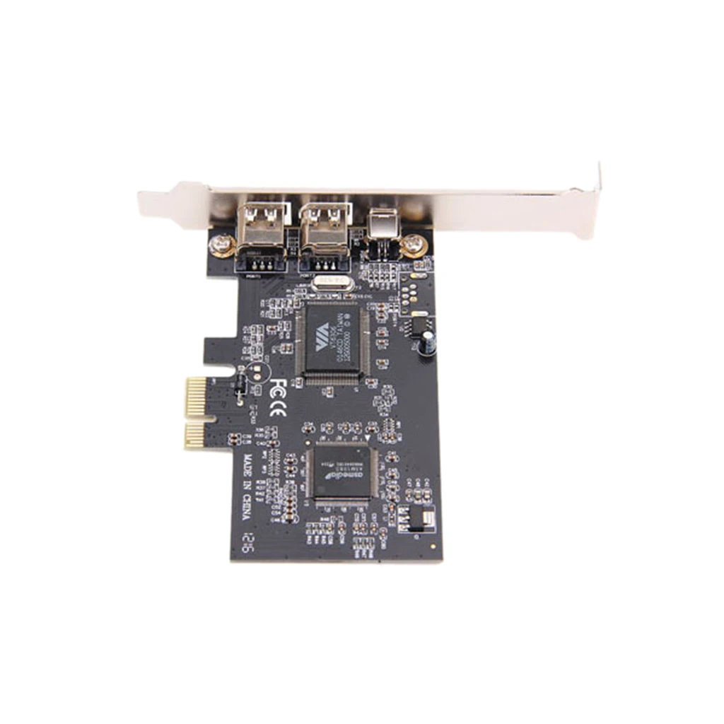 

PCIe к 1394 3 порта Firewire Расширительная плата с низкопрофильным кронштейном и кабелем для настольного ПК