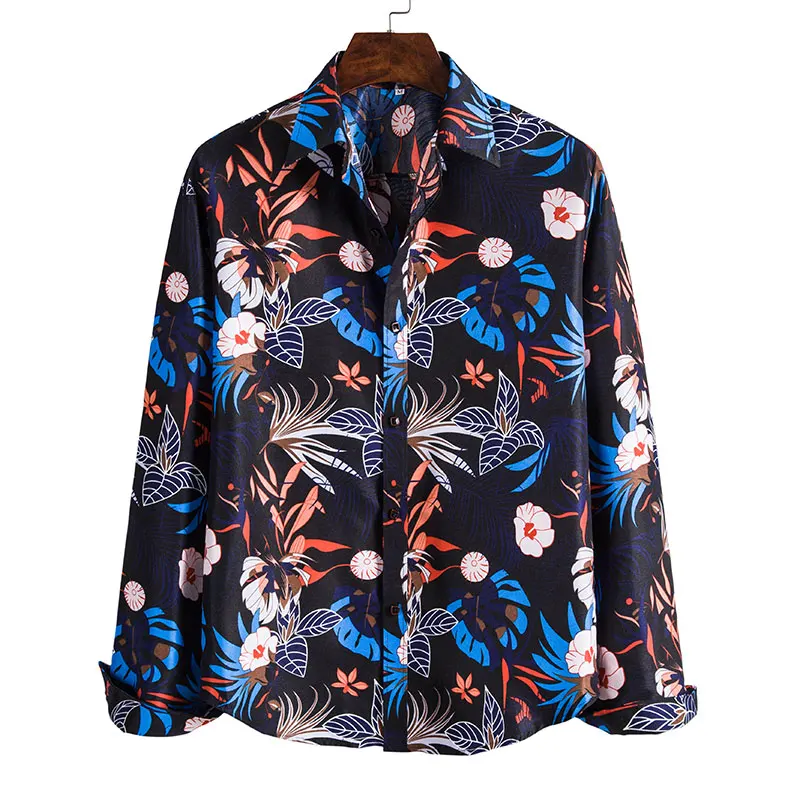 

Autumn shirts men's printed long-sleeved shirts men's casual long-sleeved shirts M-XXXL