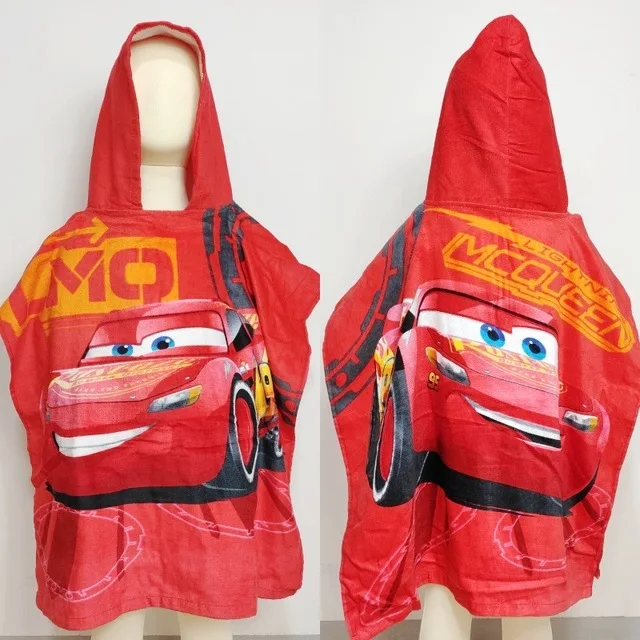 Disney Red McQueen/пляжное полотенце с капюшоном машинками для детей ясельного возраста