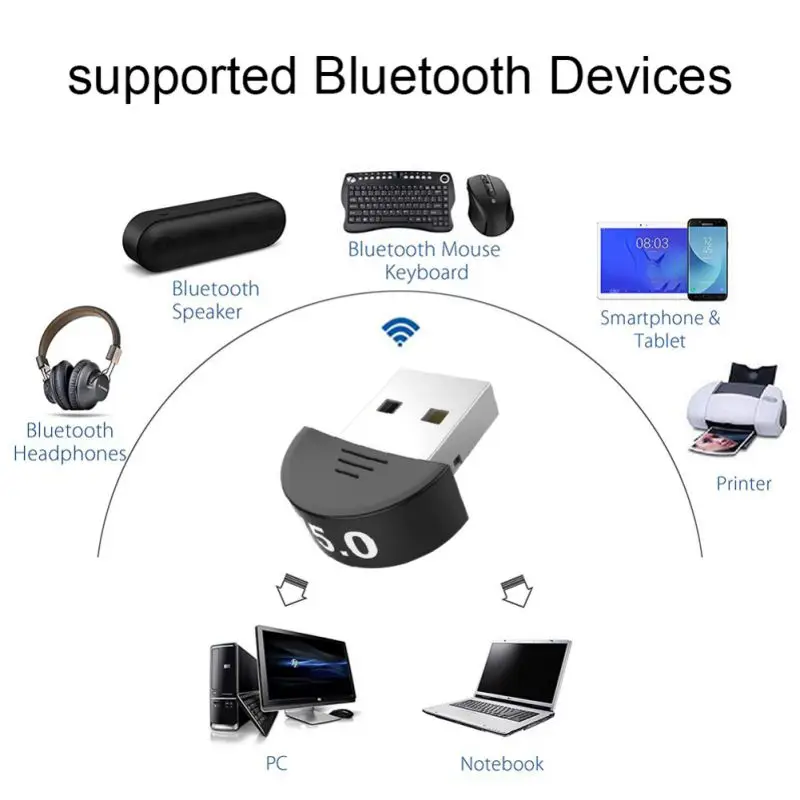 USB-адаптер/конвертер для Bluetooth 5 0 портативный беспроводной приемник гарнитура