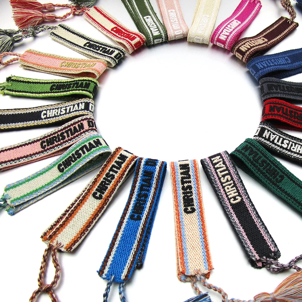 

Brand Adjustable Friendship Bracelet For Women Vintage Woven Tassel Bracelet Embroidery Braided Bracelets Jewelry Gifts