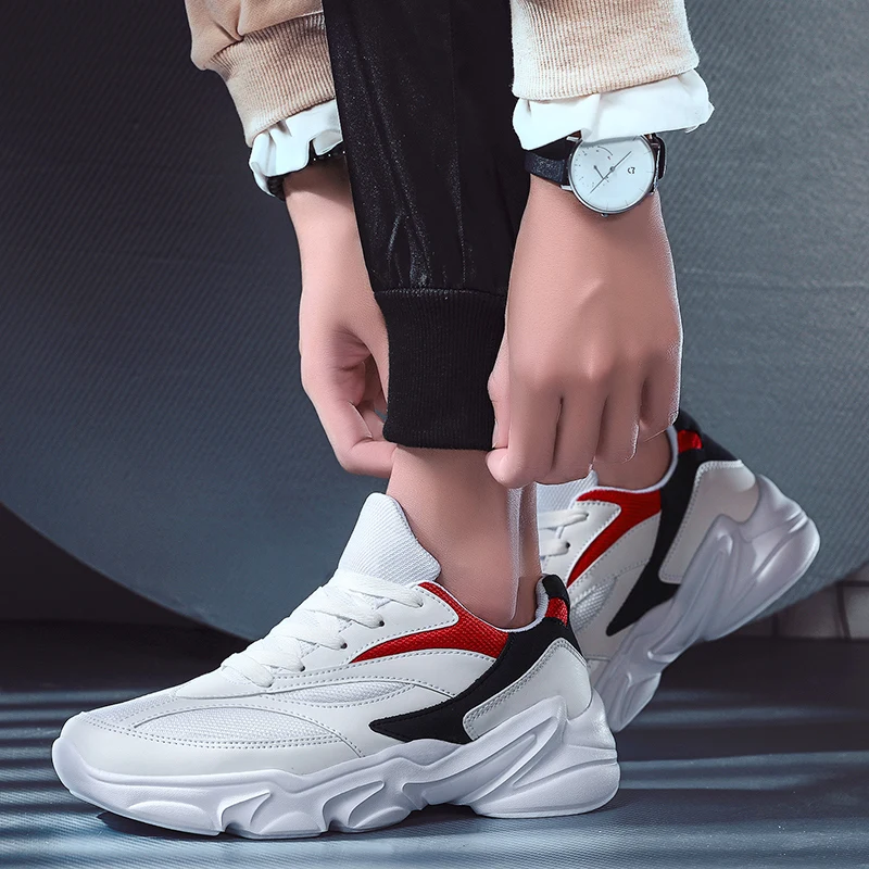 Весенняя мужская обувь дышащая повседневная легкая удобная модная на плоской