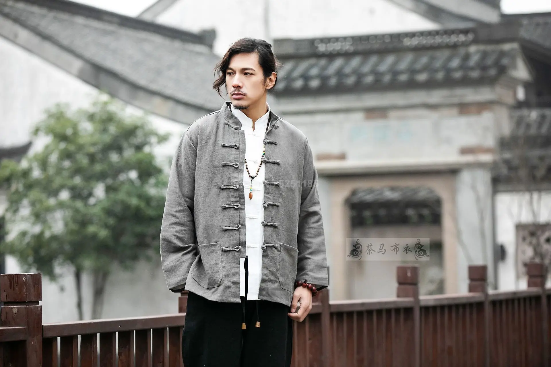 Осенние мужские льняные куртки Hanfu в китайском стиле, традиционные топы, костюм Tang, Свободная блуза с длинными рукавами, Восточная одежда Kung Fu Asia