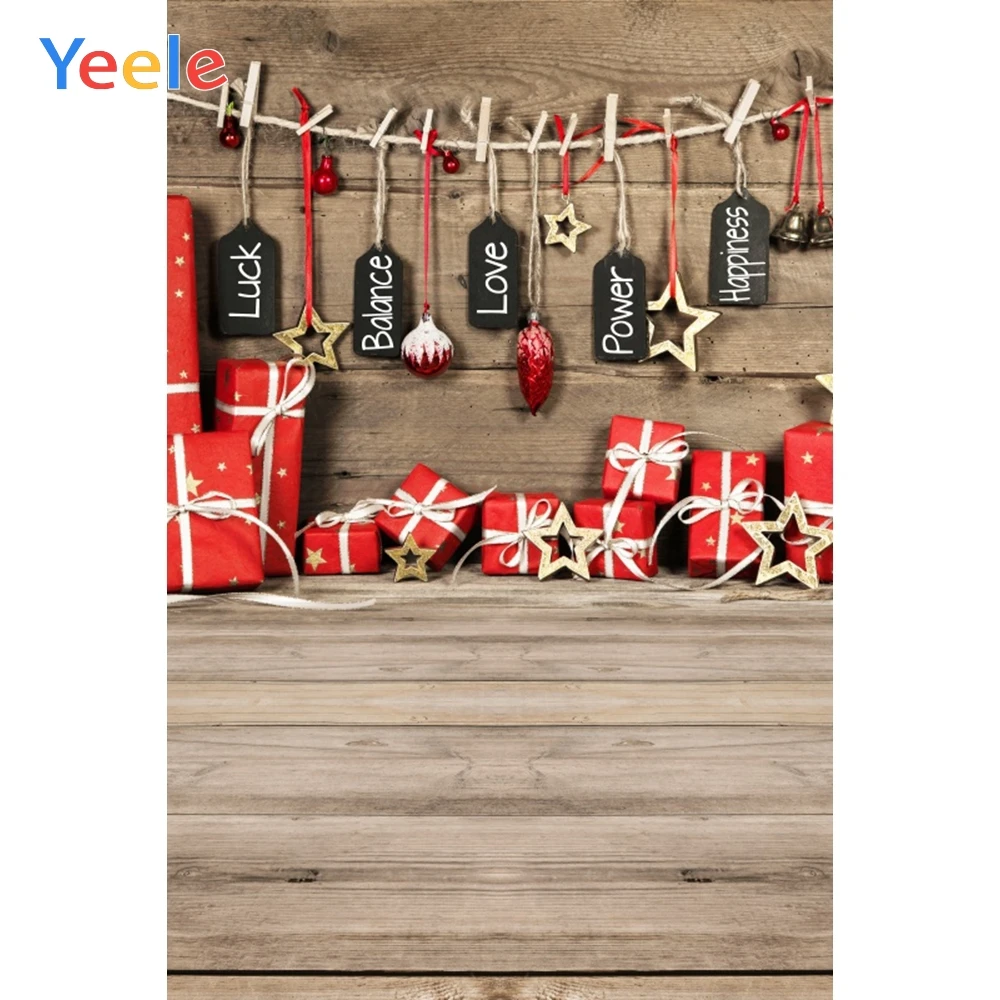 

Декор для рождественской вечеринки Yeele, подарочные деревянные фоны для фотосъемки, персонализированные фоны для фотостудии