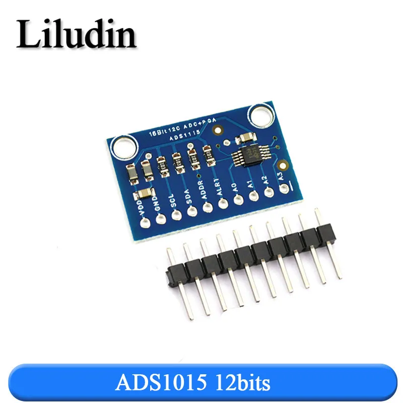 16-битный I2C ADS1115 ADS1015 модуль ADC 4 канала с усилителем Pro Gain от 2 0 в до 5 В для Arduino RPi |