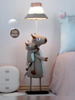 cow floor lamp remote control dimmable bedroom bedside lamp childrens room nordic living room cartoon floor lamp