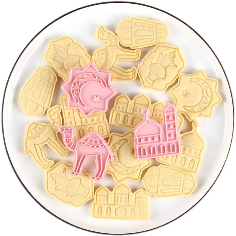 

EID MUBARAK Biscuit Mold Cookie Cutters DIY Cake Baking Tools Islamic Muslim Party Decor Ramadan Decoration Eid Mubarak Al Adha
