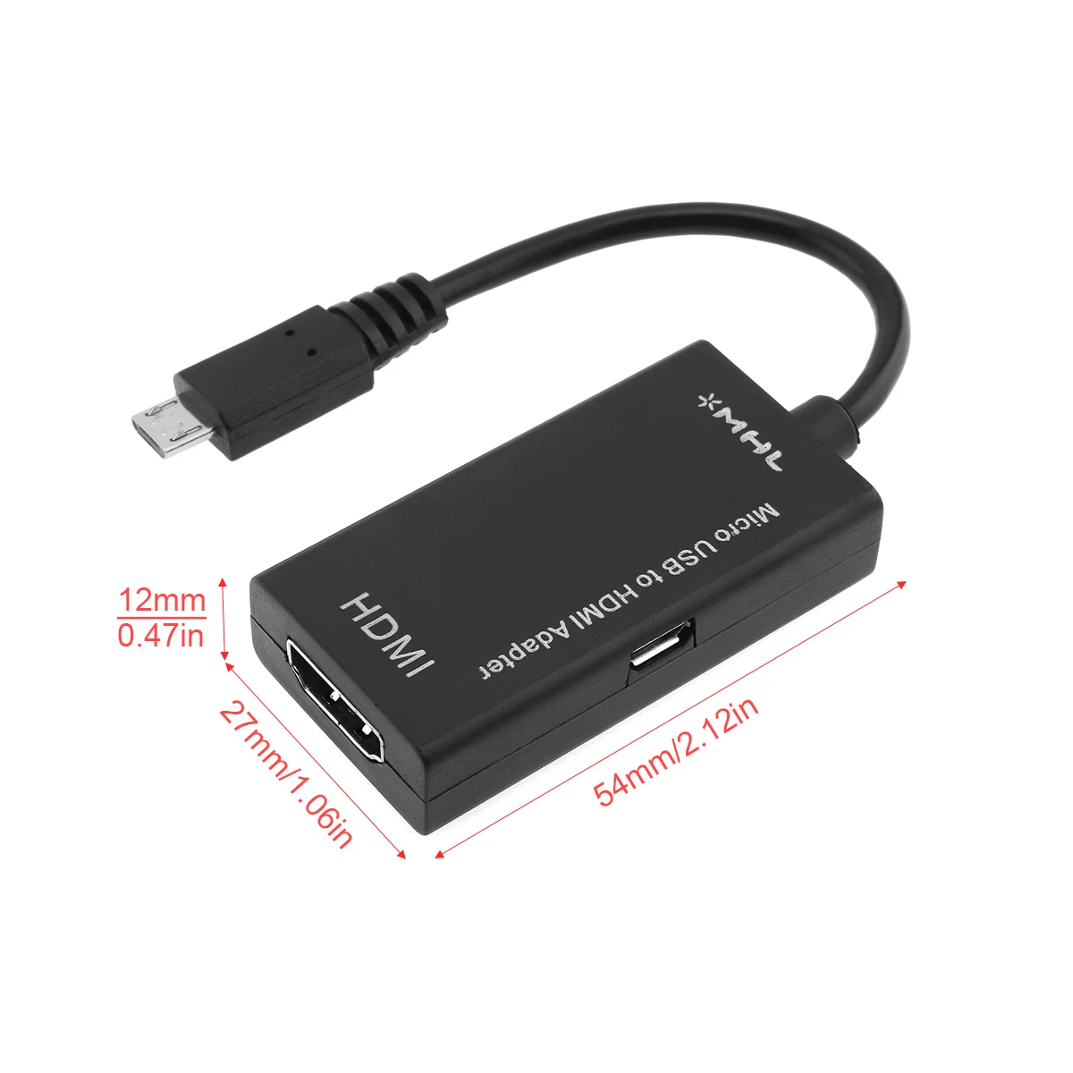 1 шт. Универсальный Черный HD Портативный 8 см USB выходной кабель к HDMI адаптеру