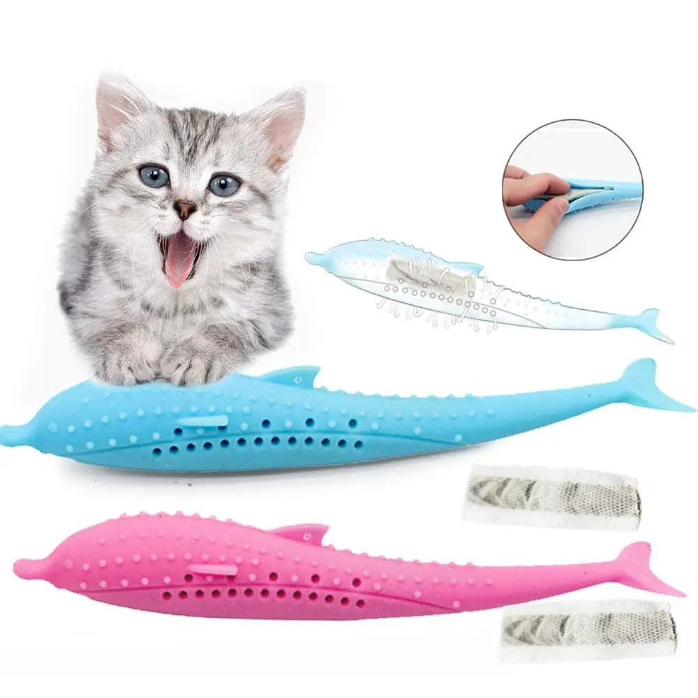 

Cat Fish toy Funny Stuffed Mint Catnip Chew toy plush puppy dog cat toothbursh Pet Toy Clean Teeth Interactive toy pet supplies