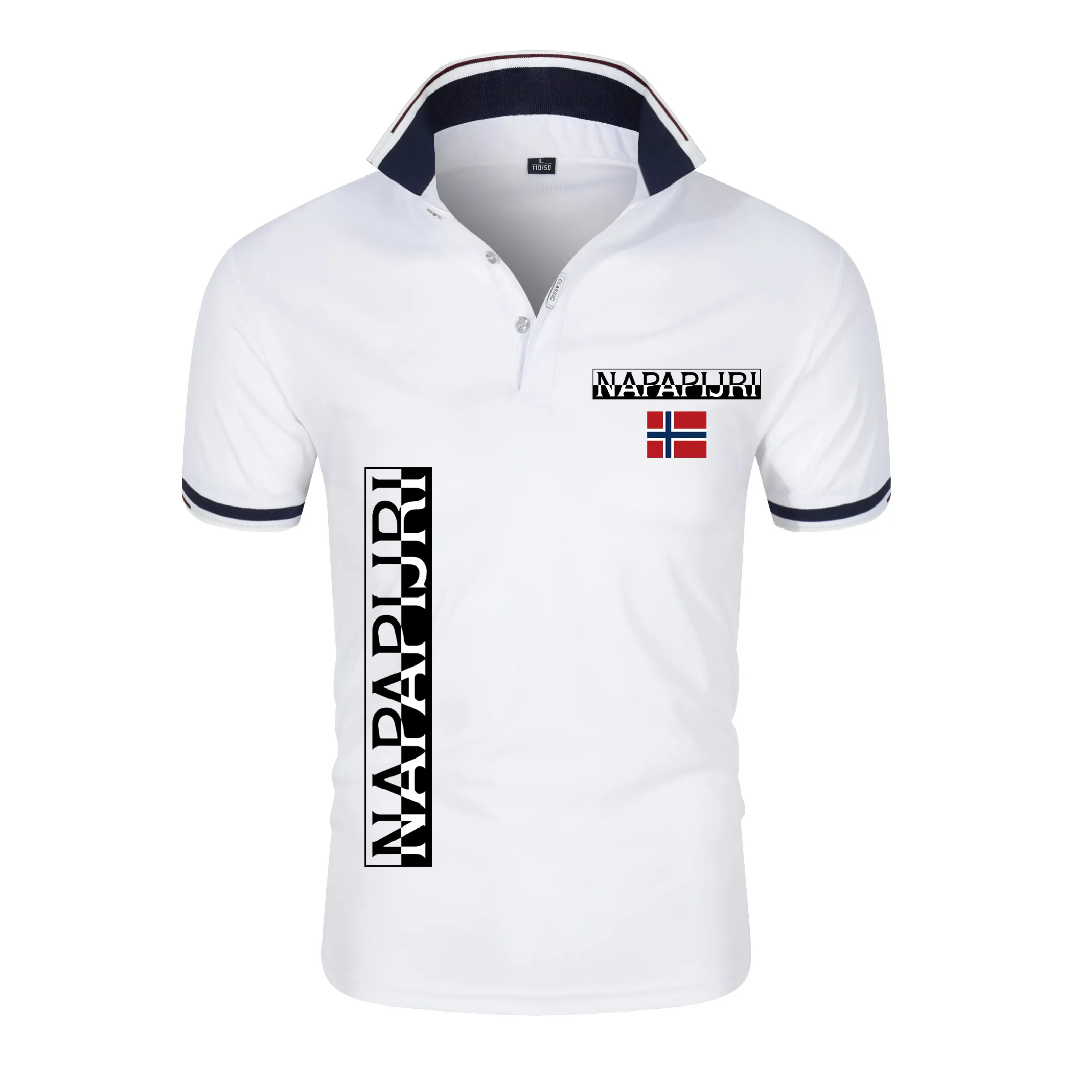 Рубашка поло мужская с коротким рукавом повседневная сорочка отложным