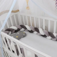 3m length nordic knot baby cot bedding set crib protector cradle kit set baby room decoration