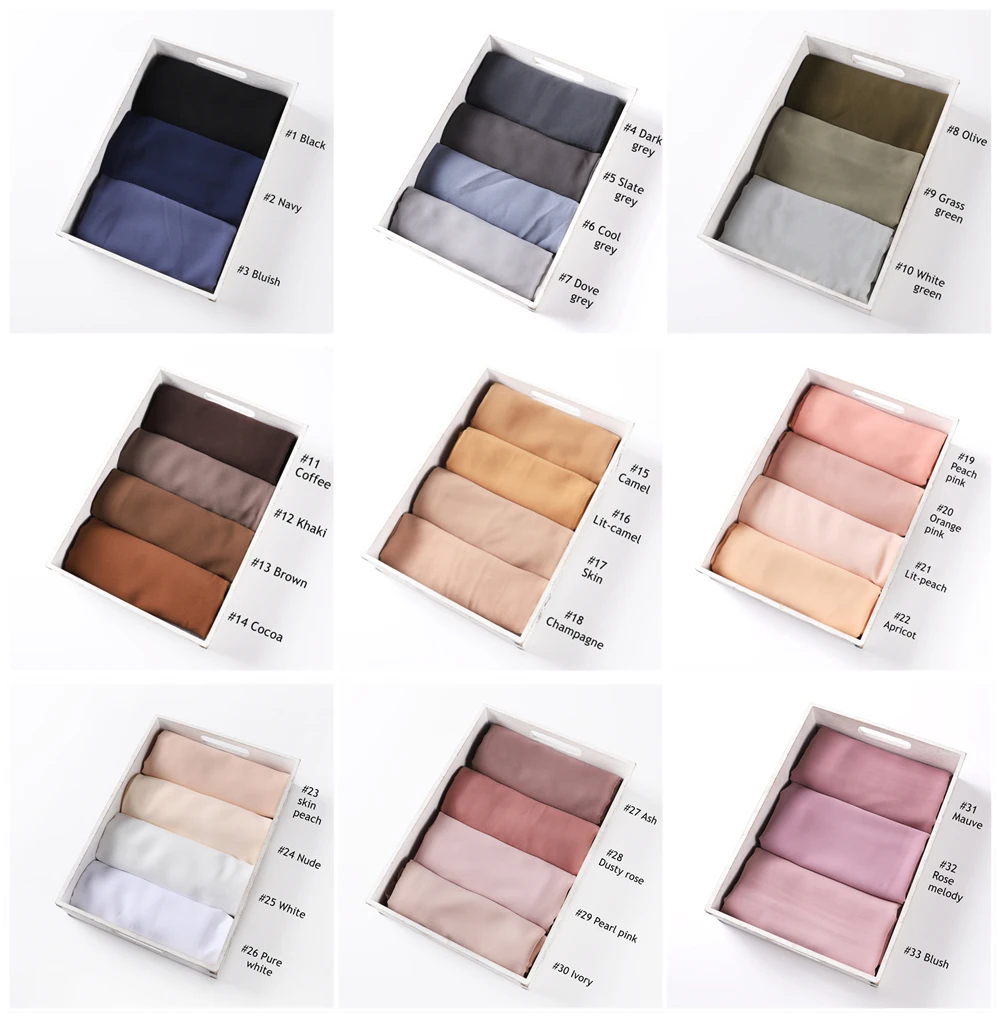 10 шт./лот Монохромный шифоновый хиджаб с пузырьками, однотонный шифоновый платок георгетты на голову для женщин-мусульманок, оптом.