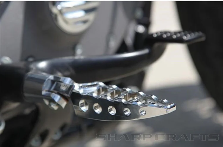 2x мужское крепление мотоцикла CNC Алюминиевые Подножки для ног для Harley Sportster Iron Touring Custom Dyna Fat Bob Softail Fat Boy