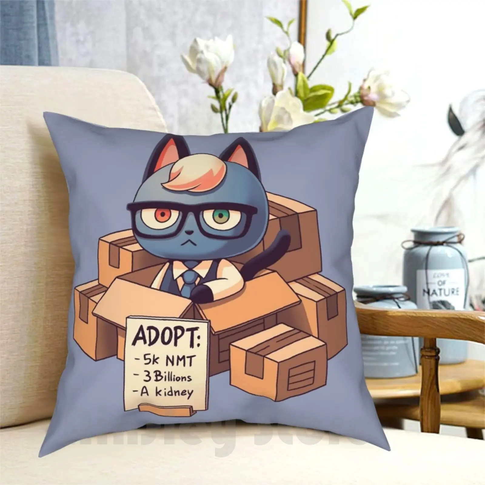 

Раймонд в коробочках/кошачьих слюнявцах, животных, кавайная подушка, чехол с рисунком дома, мягкая обложка в коробочках