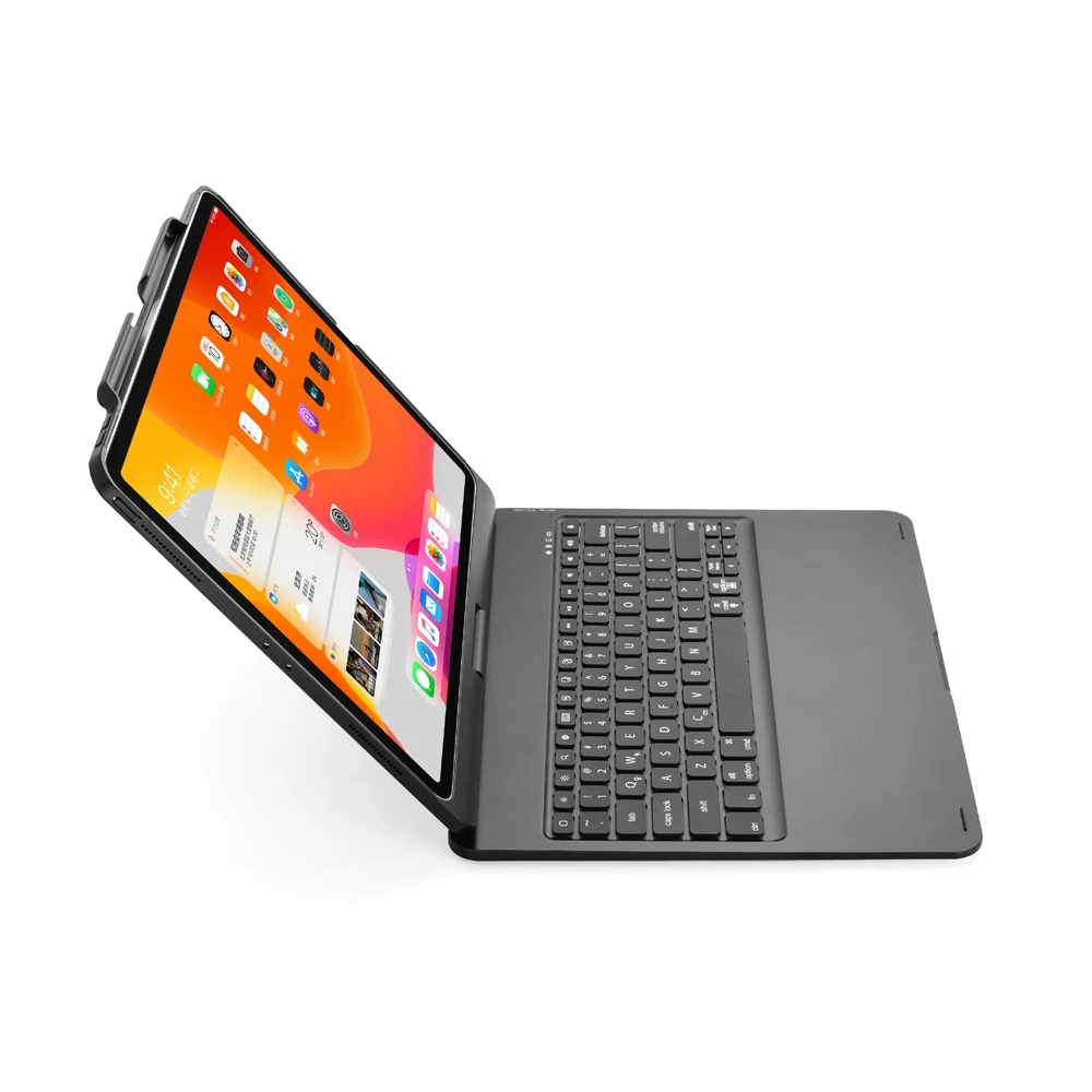 Тонкий смарт чехол с 7 цветной светодиодной подсветкой беспроводной Bluetooth