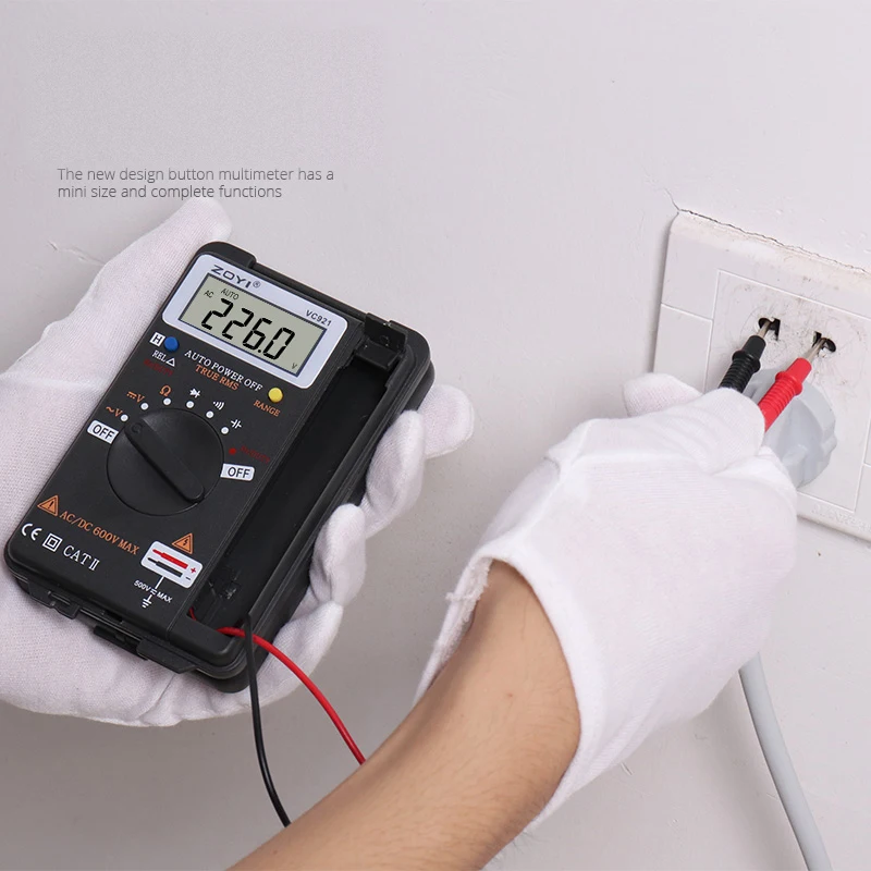 

Digital Multimeter ZOYI VC921 3 3/4 Personal Mini Digital Multimeter Handheld Pocket capacitance resistance frequency tester