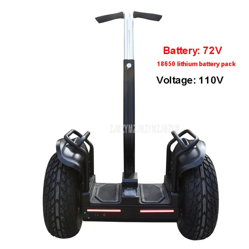 110V Black 2 колесный Ховерборд пройденное расстояние в милях 30 км Электрический скейтборд самостоятельной от производителя onlywheel в Китае(стандарты с поручнем Bluetooth Динамик 72V Батарея 19 дюймов - Цвет: 110V Black