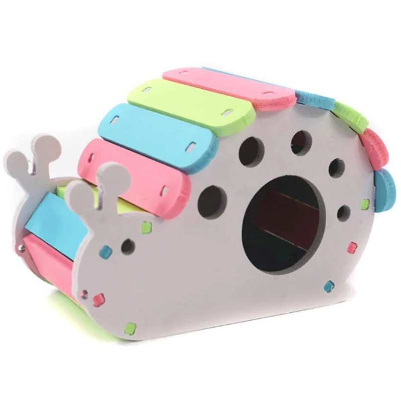 

Wooden Hamster House DIY Assembling Small Animals, Hiding Small Animals for Exercise, Interesting Nests