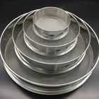 Сито для муки, 2-300 м, круглое, из нержавеющей стали 304, фильтр для пищевого масла, фасоли, сито, сито, фильтрация для выпечки