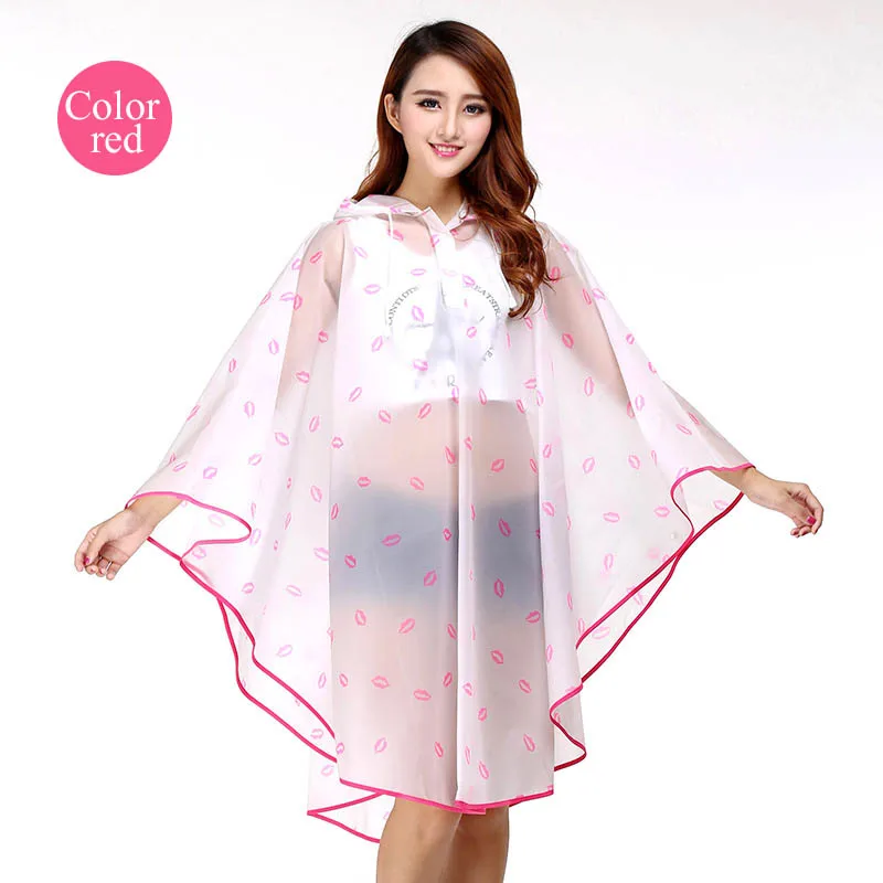 

Rain top bicycle poncho poncho EVA bicycle poncho female ladies raincoat foldable travel hooded protective raincoat female