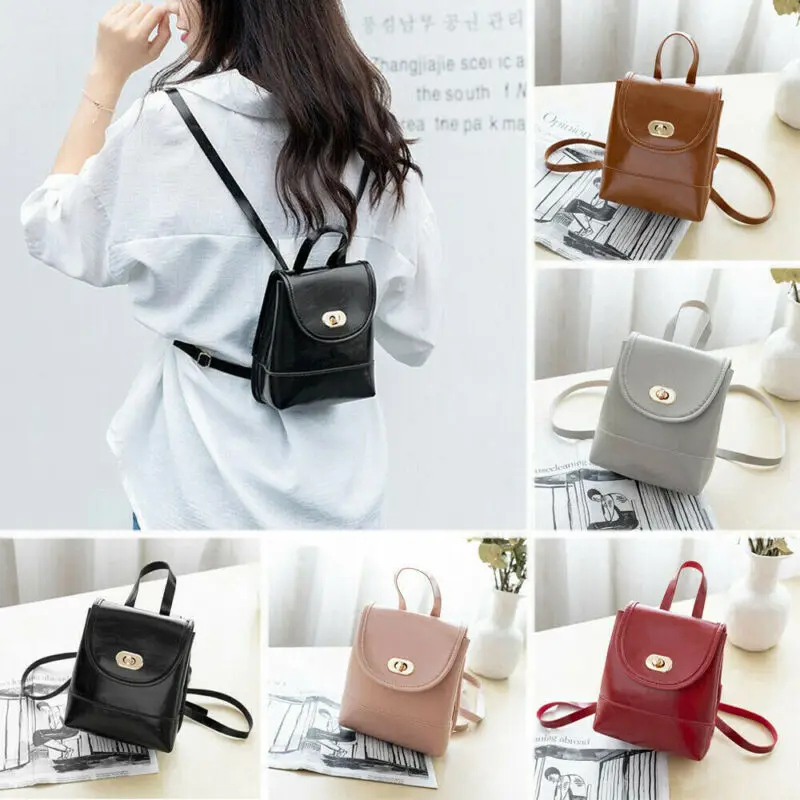 Местный сток женский мини рюкзак для девочек PU кожаный школьная сумка