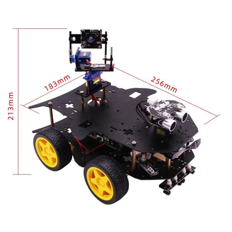 Raspberry Pi 4B 4WD умный робот набор для самостоятельной сборки автомобиля