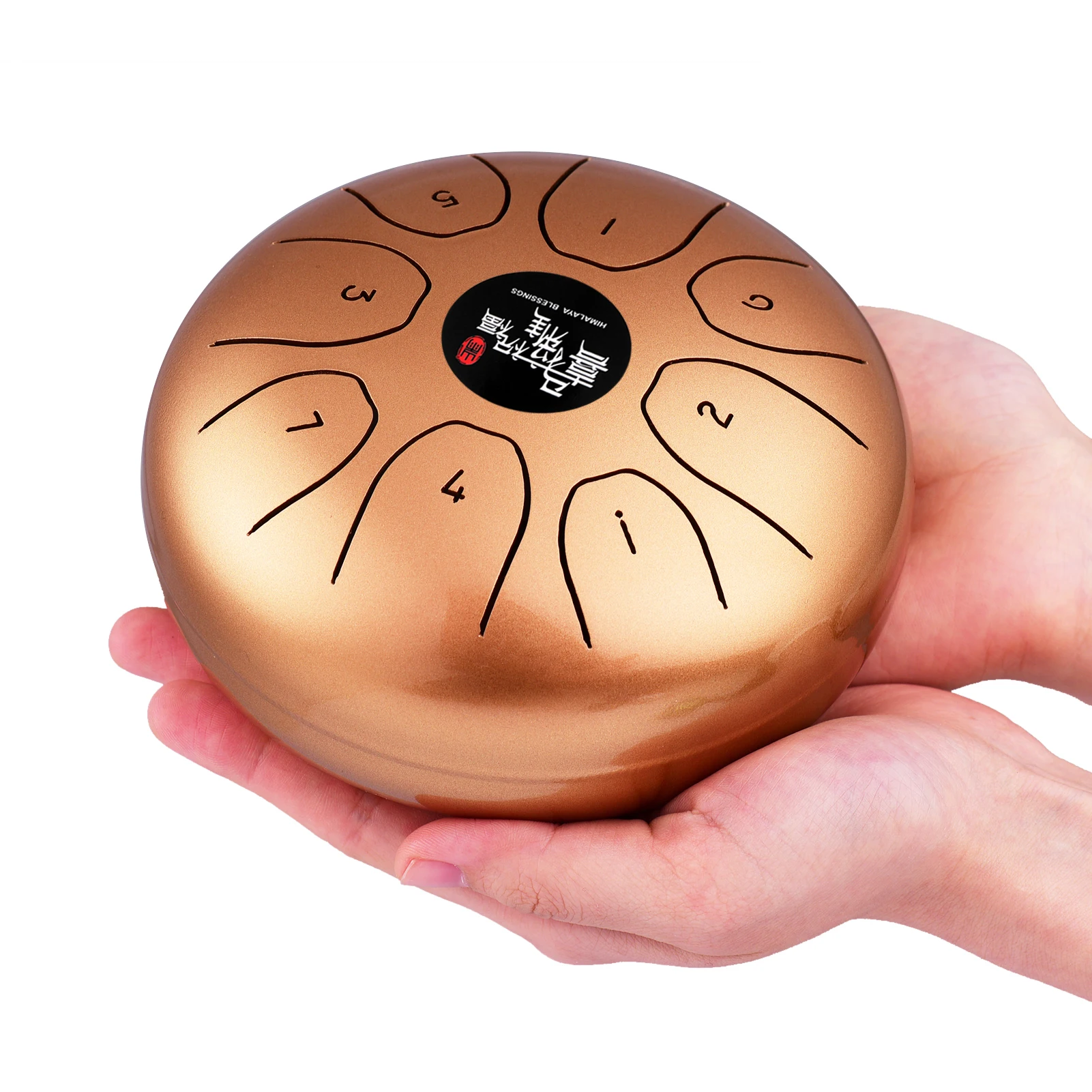 Muslady Steel Tongue Drum 5.5 Inches 8 Notes C Key Tank Percussion Instrument with Drumsticks Carry Bag for Beginners | Спорт и