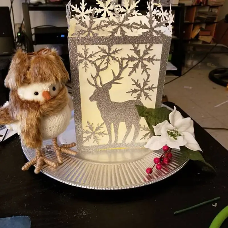 Новинка 2021 металлические Вырубные штампы в виде рождественского оленя