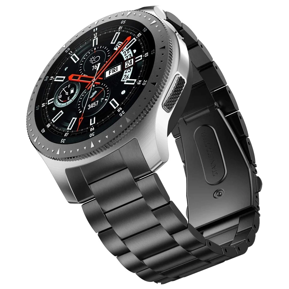 

No Gap Design Gear S3 Frontier Band for Samsung Galaxy Watch 46mm Strap Solid Stainless Steel Business Gear S3 Classic Bracelet