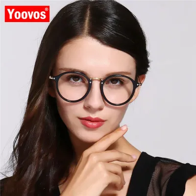 

Очки Yoovos для компьютера, аксессуары для очков, прозрачные женские очки, оправа для очков, Прозрачная Оптическая оправа