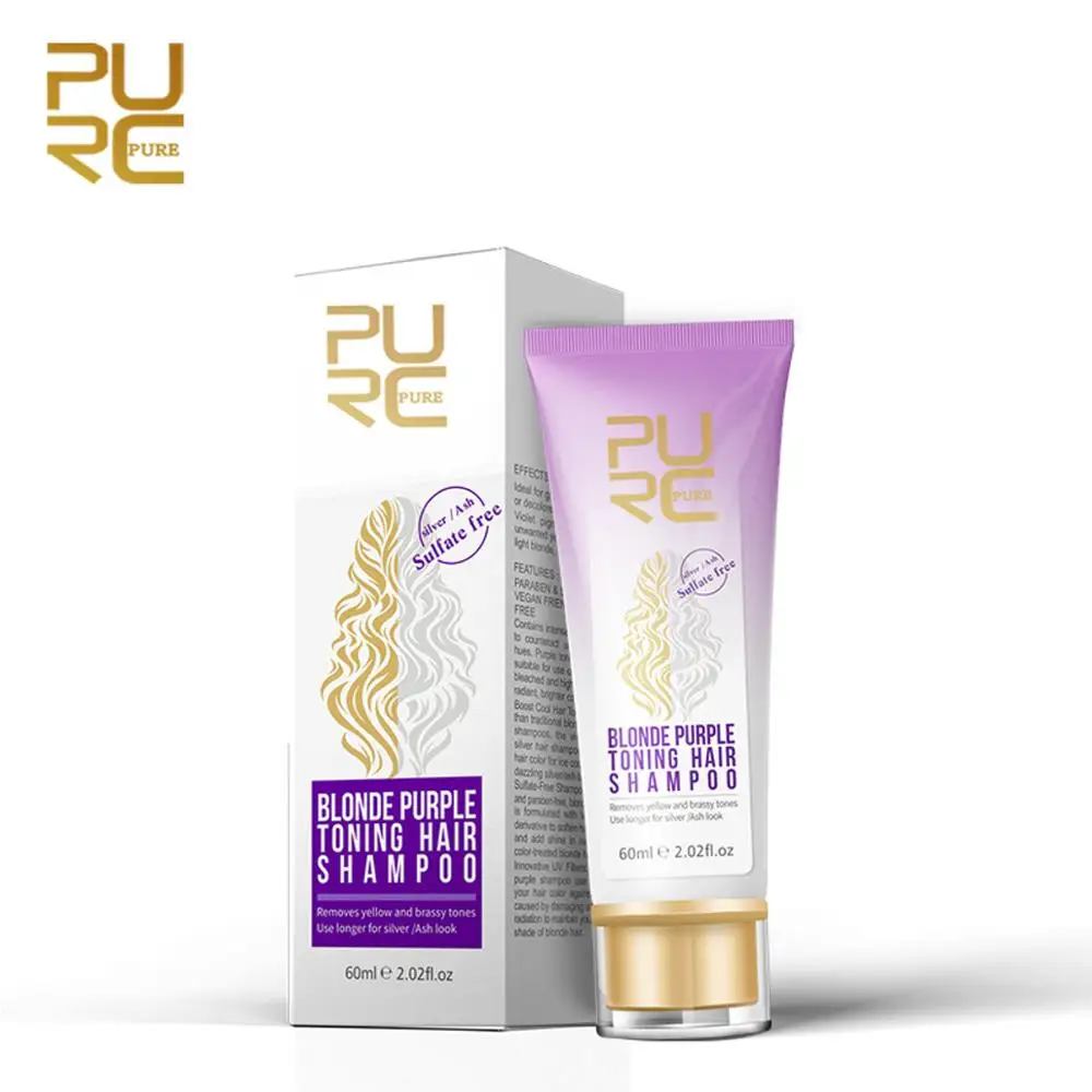 

PURC blonde purple shampoo, eliminate silver and brass, purple shampoo with the appearance of ash
