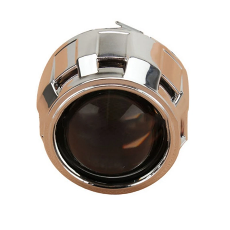 

2021 Hot 1 X 2.5 Inch Universal Bifocal Lens Silver Black Protector H1 Xenon LED Bulb H4 H7 Motorcycle Car Headlight