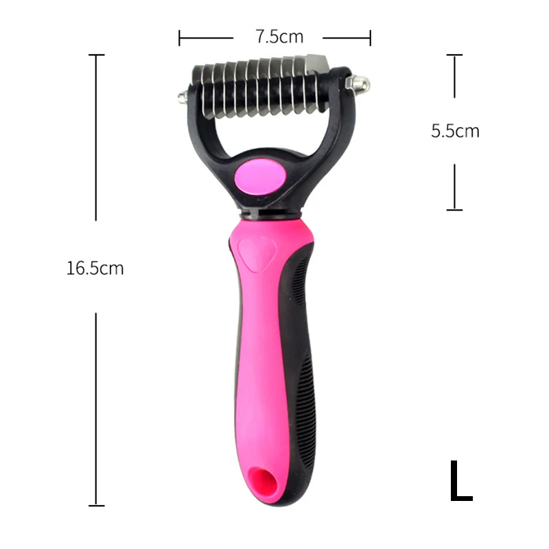 Расческа для удаления волос собак кошек детанглер меховая обрезка Dematting щетка