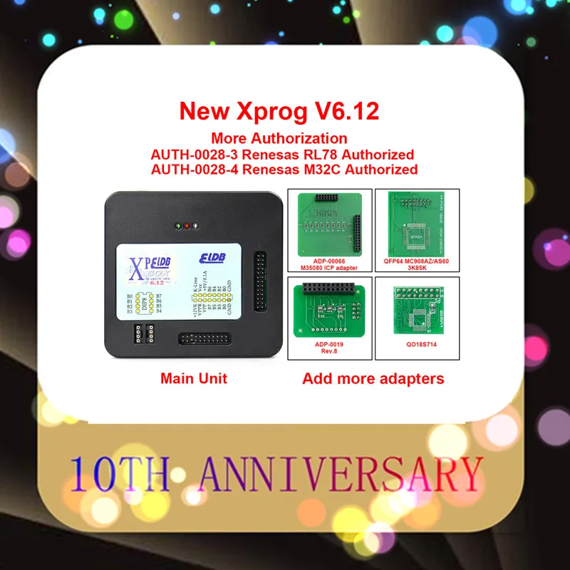 Черный металлический бокс XPROG v6.12 V6.26 V6.17 улучшенный интерфейс программирования