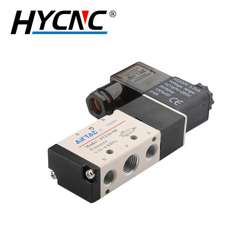 Соединитель Пневматического клапана 3 канальный 2 позиционный электромагнитный