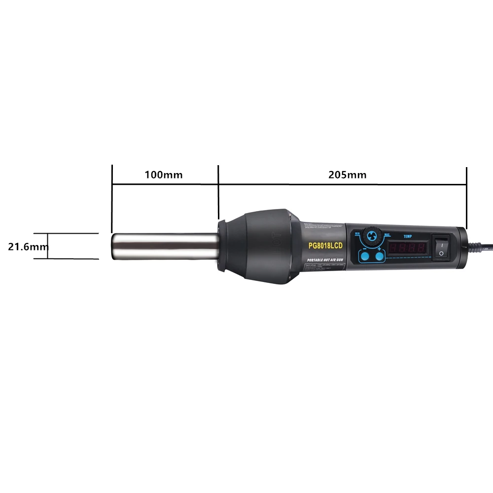 Паяльная станция PG8018 ЖК дисплей 650 Вт регулируемая электронная Тепловая пушка