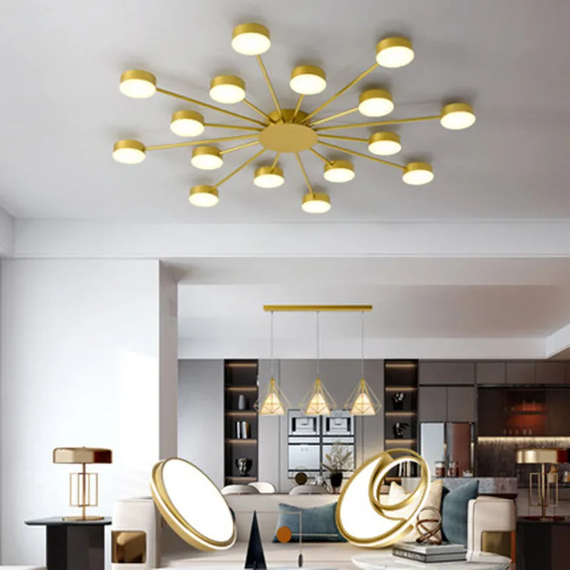 Блеск nordique Для потолочных светильников круглый Гостиная Спальня Кухня Домашний