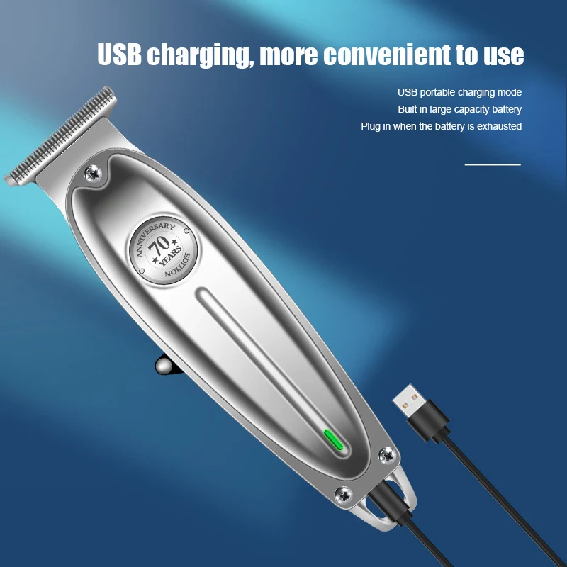 

Electric Hair Clipper Chargable Metal Hair Trimmer Remover Haircut for Salon KG66