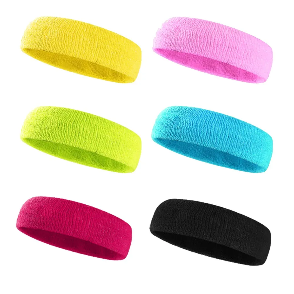 

Sweatband Sports Headband Women Yoga Running Hair Band Stretch Elastic Outdoor Sport Cycling Fitness Hairband Sports Safety