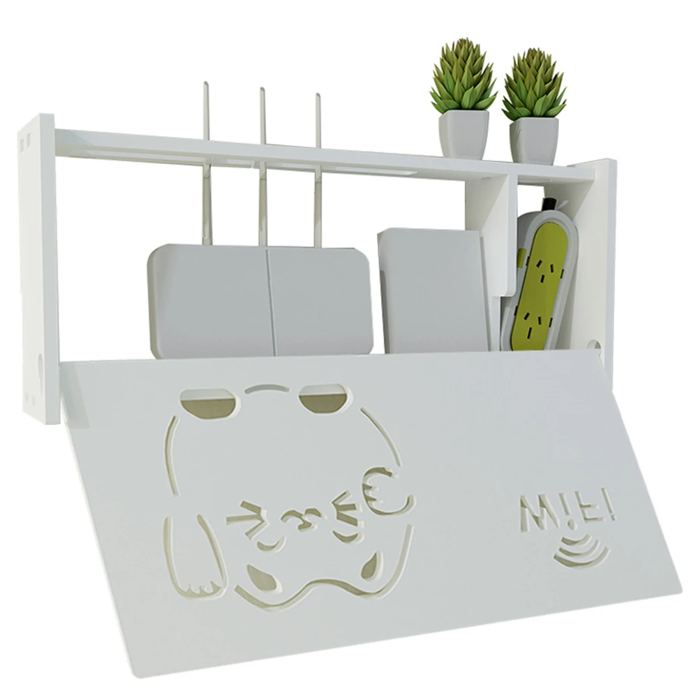 Wifi Router Storage Boxes Cable Power Plug Wire Wall Mounted Shelf Organizers Home Hanging Decor Box | Дом и сад