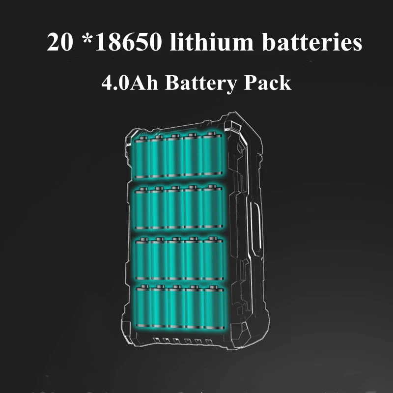 

4.0Ah Rechargeable Lithium Battery High Pressure Car Washing Machine Water Pump Auto Accessories